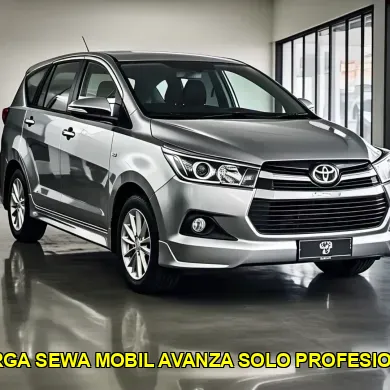 harga sewa mobil Avanza Solo profesional